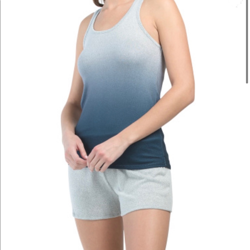 Lucky Brand 🍀 ombré 3pc tank with jogger & shorts